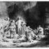 Rembrandt van Rijn - Christ preaching in a rocky landscape c1645 - (MeisterDrucke-67624)